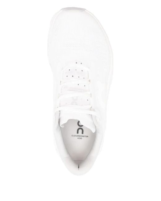 On Shoes White Cloudmster Void Sneakers