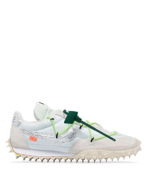 NIKE X OFF-WHITE White Waffle Racer Sp "Electric" Sneakers