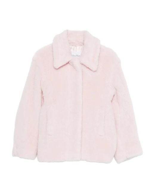 Max Mara Pink Wool Short Coat