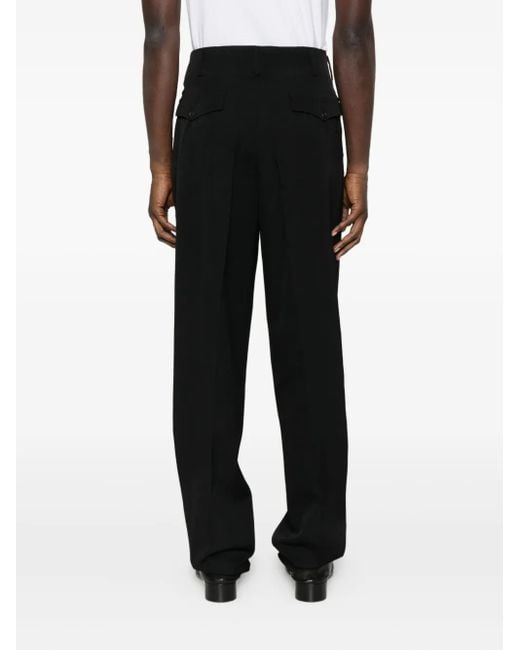 メンズ Yohji Yamamoto プリーツ パンツ Black