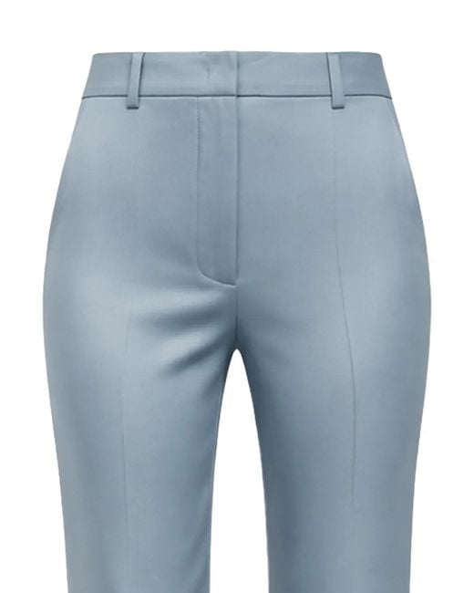 Patrizia Pepe Women's Blue Pantalon Satiné À Coupe Slim