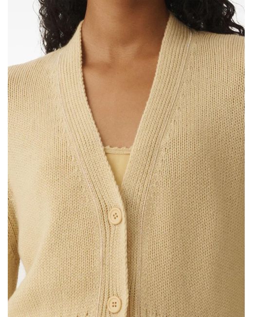 Fabiana Filippi Natural Cashmere Cardigan
