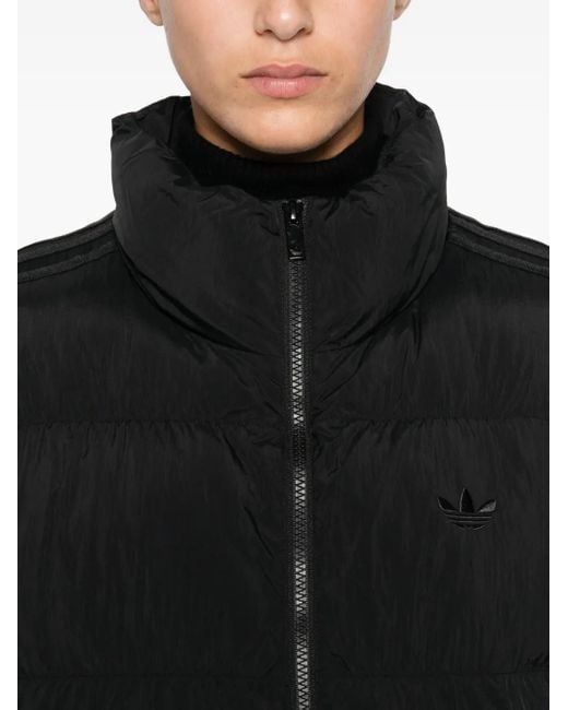 Adidas Adicolor Jas Met Gewatteerd Vlak in het Black