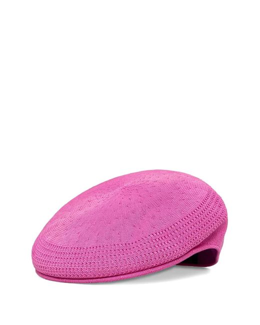 Kangol Pink Tropic 504 Logo-Embroidered Mesh Flat Cap