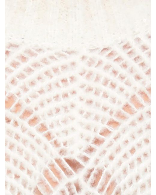 Antonelli White Pull À Design Ajouré