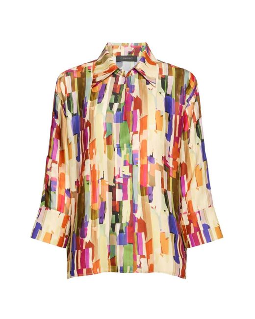 Elena Miro White Printed Shirt
