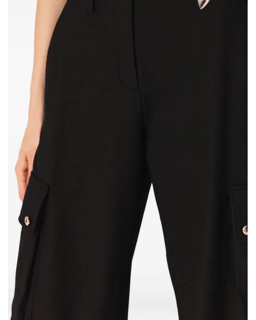 Maje Black Buckled Cargo Pants