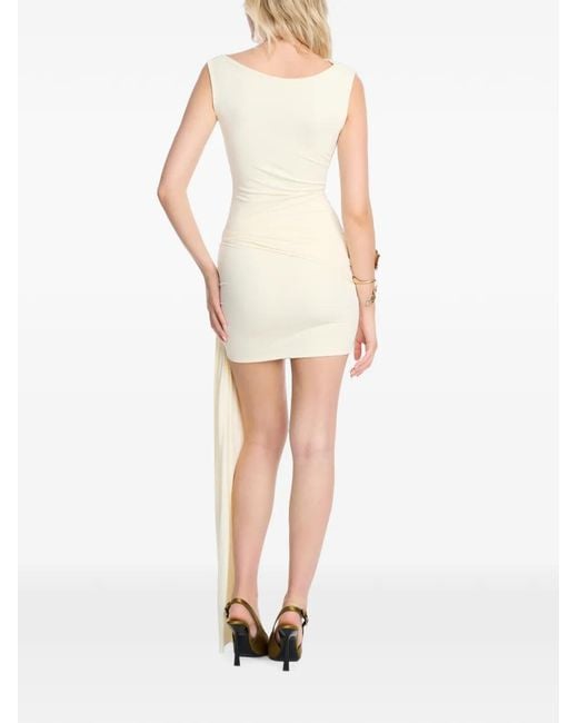Axel 113 White Tina Draped Mini Dress