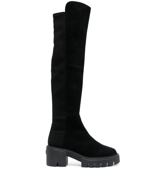 stuart weitzman 5050 boot black suede