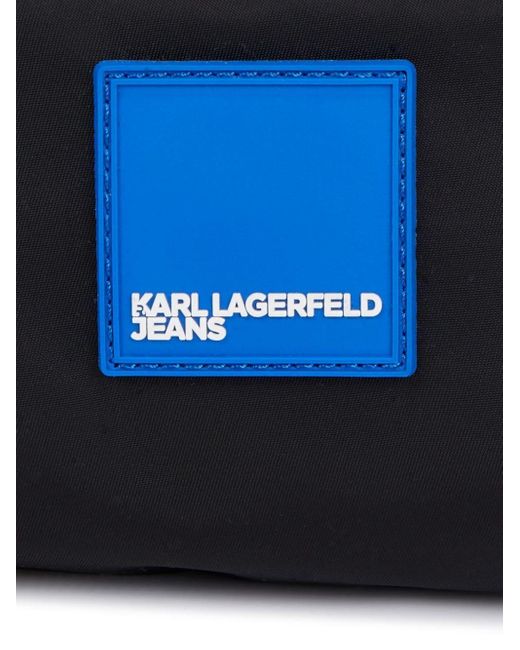 Karl Lagerfeld Blue Urban Logo-appliqué Belt Bag for men