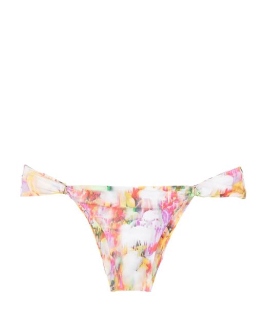 Lenny Niemeyer Pink Graphic-Print Bikini Bottoms
