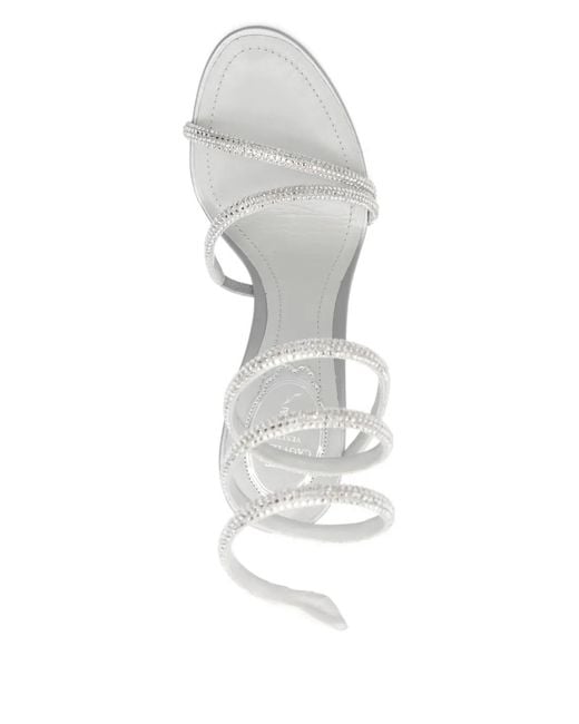 Rene Caovilla White 105Mm Margot Sandals