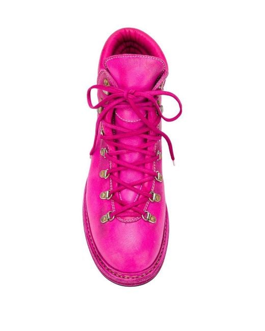 pink walking boots