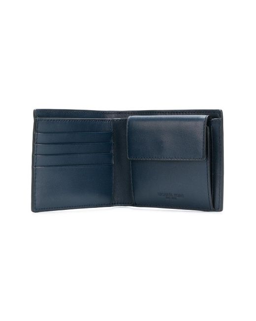 Michael Kors Leather Harrison Wallet in Blue for Men - Lyst