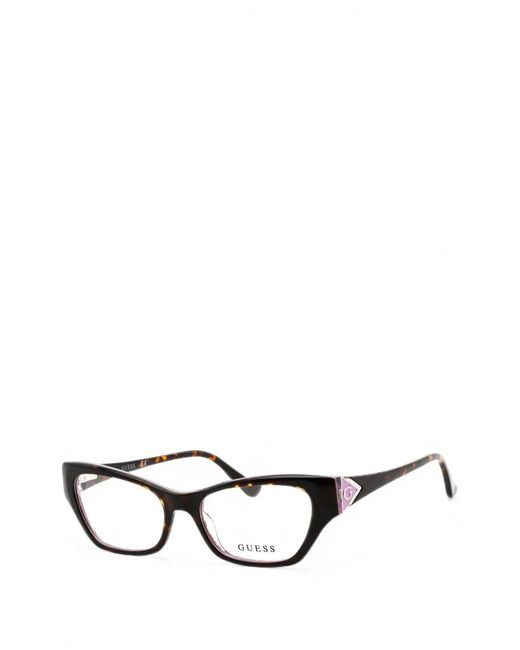 Guess Black Tortoiseshell-Effect Cat-Eye Glasses