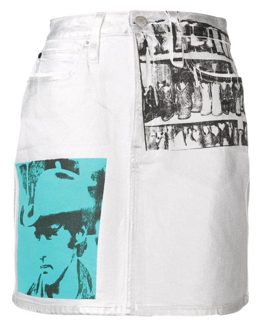 Calvin Klein Andy Warhol Photo Art Skirt in White Lyst