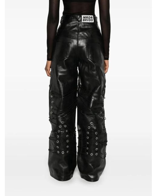 Who Decides War Gray Grommet Trousers