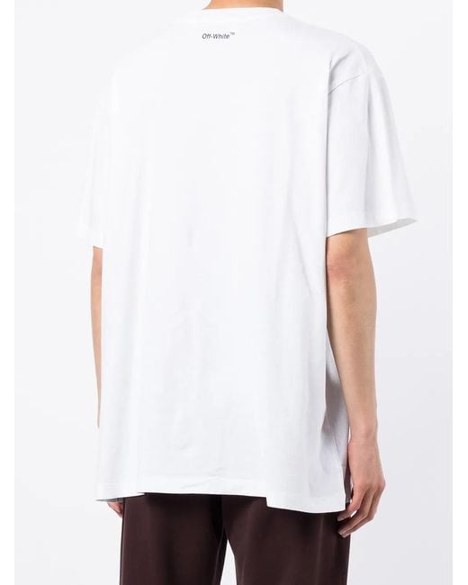 Off-White c/o Virgil Abloh Blue Monalisa Slim T-shirt White for men