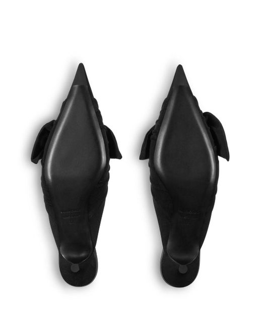 Balenciaga Black Knife Knit Mules 40mm
