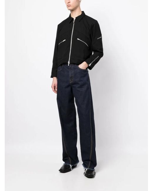Rhude Black Sambac Bomber Jacket for men