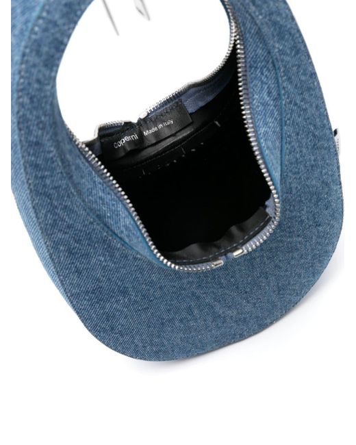 Coperni Blue Mini Swipe Denim Tote Bag