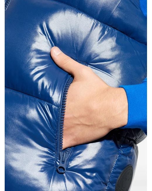 Save The Duck Blue Ailantus Padded Zip-Up Jacket for men