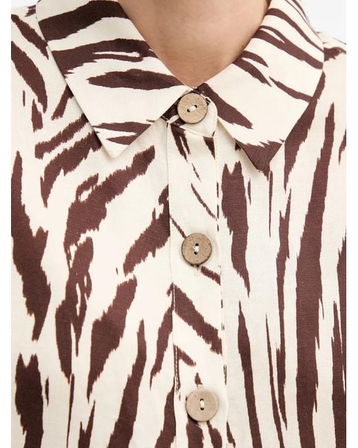Joseph Ribkoff Natural Button-Up Shirt