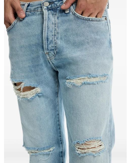 Acne Gerafelde Jeans in het Blue voor heren