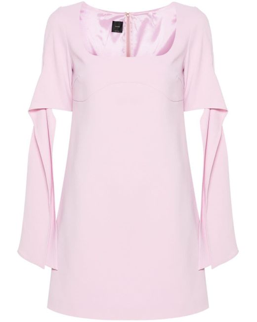 Pinko Pink Verdicchio Crepe Mini Dress