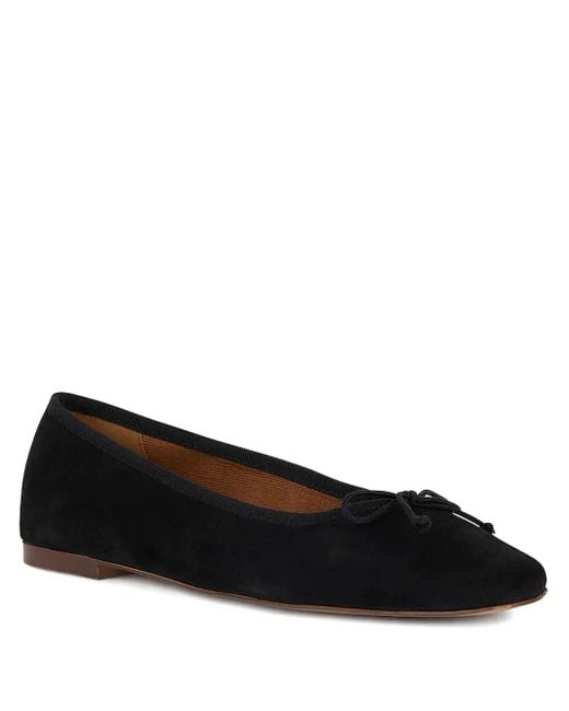 Geox Black Marsilea Bow-Detail Ballet Flats