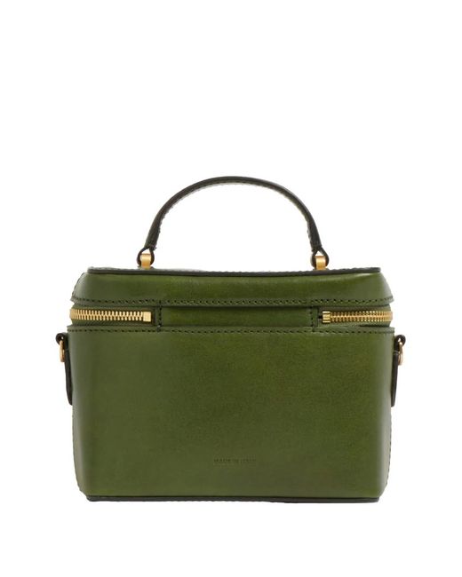 The Bridge Green Leather Mini Bag