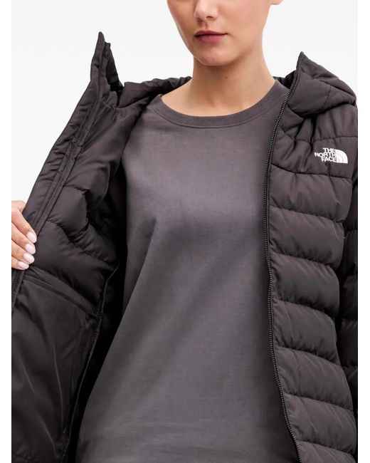 The North Face Black Quilted Hooded Jacket