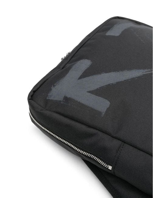 Off-White c/o Virgil Abloh Black Arrow-Print Crossbody Bag for men