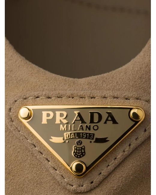 Prada White Suede Ballerinas