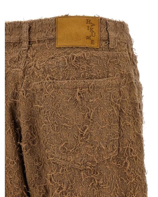 Haikure Brown Becky Fur-Effect Cotton Jeans