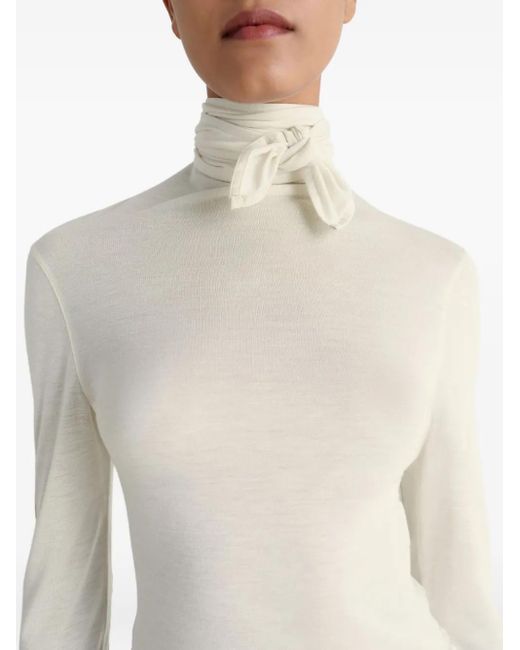 Lemaire タイネック Tシャツ White