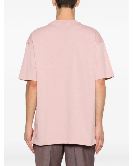 Michael Coal Pink Crew-Neck T-Shirt for men