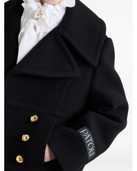 Patou Black Double-Breasted Jacket