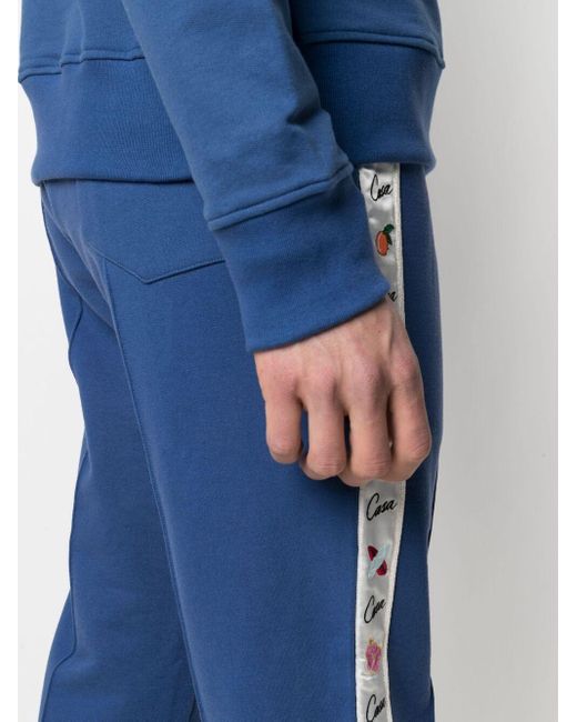 CASABLANCA Baumwolle Jogginghose mit Streifen in Blau für Herren - Lyst