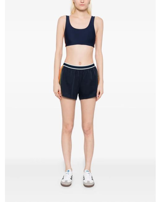 The Upside Blue Oxford Sport Bra