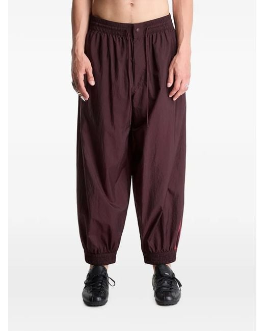 Y-3 Red Gradient 3-Stripes Track Pants for men
