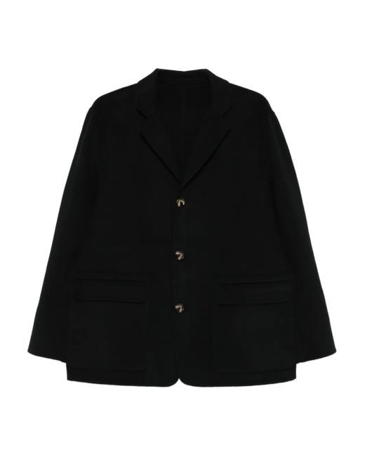 Giorgio Brato Black Patch Pocket Button Shirt Jacket for men