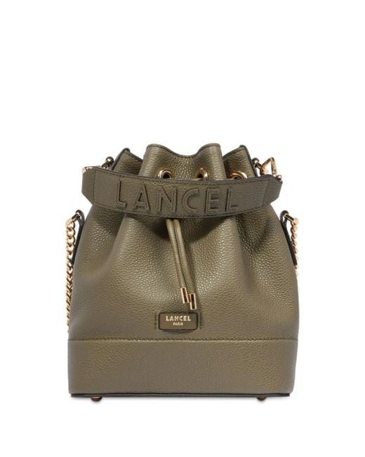 Lancel Green Small Ninon De Leather Bucket Bag