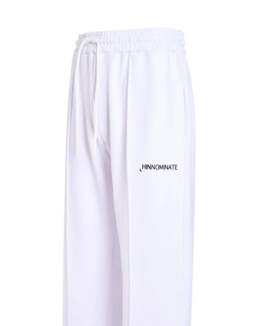 hinnominate White Drawstring-Fastening Trousers for men
