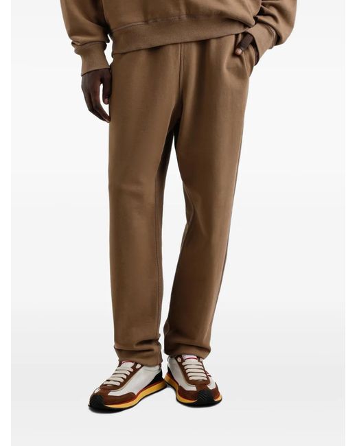 Dolce & Gabbana Brown Logo-Embossed Track Pants for men
