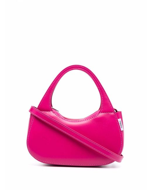 Coperni Micro Swipe Leather Tote Bag in Pink - Lyst