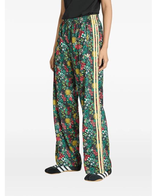Adidas Green X Liberty London Floral-Print Trousers