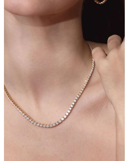 Anita Ko Metallic 18Kt Hepburn Diamond Necklace