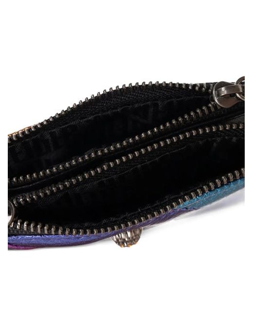 Kurt Geiger Purple Mini Eagle-Head Wallet