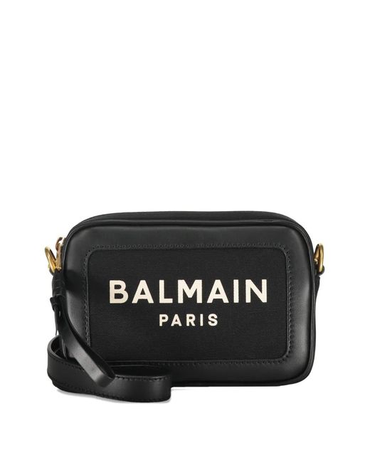 Balmain White Logo Shoulder Bag